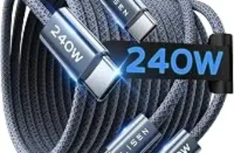 Lisen USB-C to USB-C Cable, 240W, 6.99 $6.99