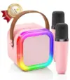 Mini Karaoke Machine with 2 Microphones for $9.99