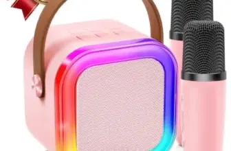 Mini Karaoke Machine with 2 Microphones for $9.99