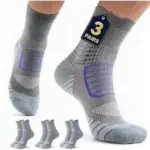 Mqamex Men’s Ankle Compression Support Socks 3-Pack for $12.40