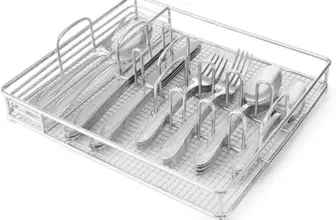 Pfaltzgraff Mirage Frost 42-Piece Stainless Steel Flatware Set with Caddy for $27.99