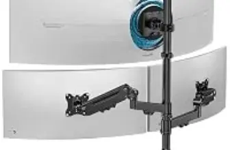 Putorsen 49″ Adjustable C-Clamp Triple Monitor Mount – $73.99