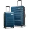 Samsonite Omni 2 Hardside Expandable Luggage Set (2-Piece, 19″ & 24″, Lagoon Blue) for $126.45