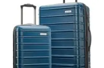 Samsonite Omni 2 Hardside Expandable Luggage Set (2-Piece, 19″ & 24″, Lagoon Blue) for $126.45