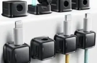 Smofish 6-Pack Magnetic Cable Clips (Clear) for $4.49 $8.99