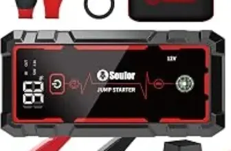Soulor CY20 8-in-1 Car Battery Jump Starter 5000A 8000mAh for $17.99