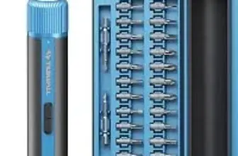 Tilswall 4V Cordless Electric Screwdriver Kit – 260 RPM, 10N.m Torque – $26.99
