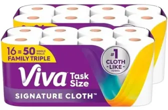 Viva Signature Cloth Paper Towels – 12 Family Triple Rolls for $23.79