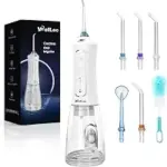 Wellleo 300ml Cordless Water Flosser with 5 Modes – $8.99