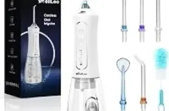 Wellleo 300ml Cordless Water Flosser with 5 Modes – $8.99