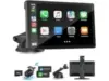 9″ Wireless Real-time GPS with Android CarPlay and 4K Dash Cam for $43.99