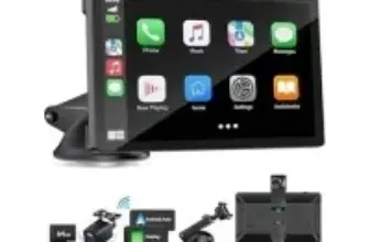 9″ Wireless Real-time GPS with Android CarPlay and 4K Dash Cam for $43.99
