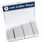 100-Piece Durable Plastic Collar Stays for $3.99