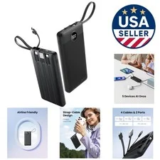 10000mAh 5-Port Power Bank with Built-In Cables – $45.59 ($75.99 Original)