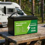12V 100Ah LiFePO4 Lithium Battery with Built-in BMS for $109.68