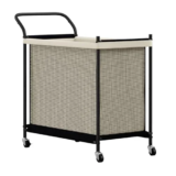 160L Laundry Hamper with Wheels for $21.45
