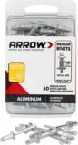 Arrow Fastener RMA3/16IP Medium Aluminum 3/16″ Rivets (50-Pack) – $2.79