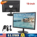 19-Inch 16:10 HD LED Monitor with VGA+HDMI for $87.85 (50% Off)