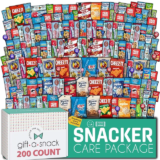 [Amazon US, 56% OFF] 200-Count Snack Box Care Package Variety Pack – Assorted Candies, Chips, Crackers & Bars – $34.97