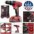20V Electric Drill Set with Adjustable Torque and Carrying Case for $84.59