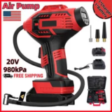 20V Portable Car Tire Pump Air Compressor with LED Display – $38.99
