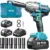 Seesii 1/2″ Cordless Impact Wrench Kit with 2 Batteries for $53.97