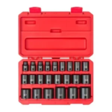 23-Piece TEKTON 1/2″ Drive Shallow 6-Point Impact Socket Set with Case for $85.50 $86
