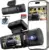 3-Channel 4K Dash Cam with Front and Rear Cameras for $44.99