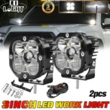 2-Pack 3-Inch Laser LED Work Light Bars for Off-Road Driving – $87.99
