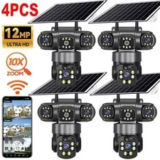 3 Lens 12MP WiFi PTZ Outdoor Security Camera – $199.98