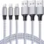 3-Pack 6ft Nylon Braided USB Lightning Charging Cables for $2.95