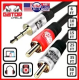 3.5mm AUX to 2 RCA Stereo Cable Y Splitter – Now $13.99