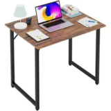 32-Inch Brown Writing Desk with Water-Resistant and Scratchproof Surface for $49.69