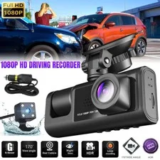 360° 1080P Dash Camera with 3 Lenses Now $30.49
