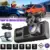 360° 1080P Dash Camera with 3 Lenses Now $30.49