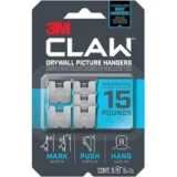 3M Claw Drywall Picture Hanger (15lb Capacity, 5-Pack) – $5.29 at Amazon