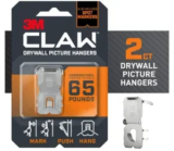 2-Pack 3M Claw Drywall Picture Hanger for $8.46 – Supports Up to 65 lbs
