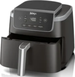4-in-1 Air Fryer with 5QT Capacity for $155.00 – Nonstick, Max Temp 400F, Grey