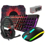 4-in-1 Wired Gaming Keyboard, Mouse, Headset, and Mousepad Combo for $48.01