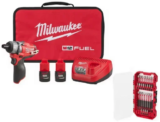 Milwaukee M12 FUEL 12V 1/4 in. Hex Screwdriver Kit with (2) 2.0Ah Batteries for $159 $159.00