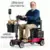 4-Wheel Foldable Electric Mobility Scooter – 350lb Heavy Duty, Wide Seat – $468.99