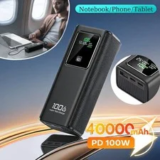 40000mAh 100W Fast Charging Power Bank for Phones and Laptops – $39.99