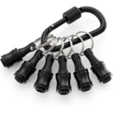 Valkynos 6-Piece 1/4″ Drill Bit Holder Key Chain Carabiner for $4.49
