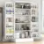 47″ White Kitchen Pantry Storage Cabinet with Adjustable Shelves for $98.99