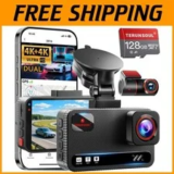 4K Front and Rear Dash Cam with GPS for $230.99