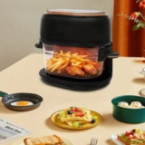 4L Black Air Fryer with Touch Screen Now $72.68