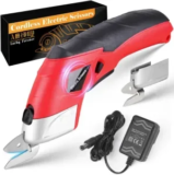 4V AMZBUY Cordless Electric Scissors with 2 Blades for $15
