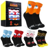 5-Pack Pac-Man Unisex Novelty Socks for $4.49