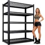 71″ H 5-Tier Heavy Duty Adjustable Garage Shelving – $39.98 ($59.99 Original)