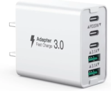 50W 5-Port USB C Wall Charger – $3.99 at Amazon
